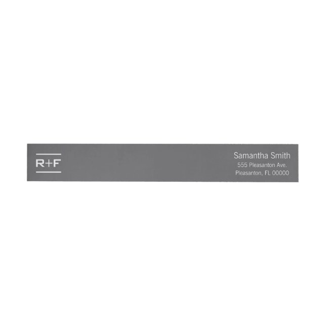 Élégant R+F Étiquettes d'adresse de retour (Individuel)