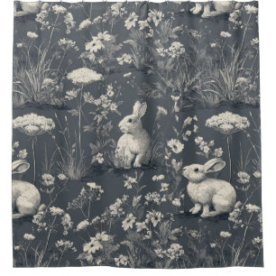 Elegant Rabbit Toile Floral Vintage Pattern (6)
