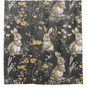 Elegant Rabbit Toile Floral Vintage Pattern (9)
