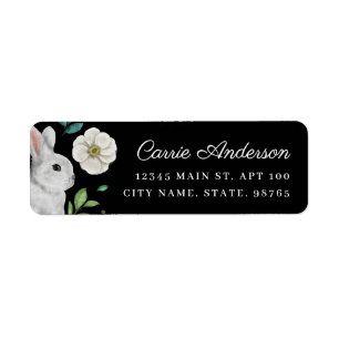 Elegant Rabbit & White Rose Spring Adresse