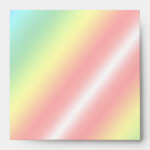 Elegant Rainbow Floral Wedding Envelope