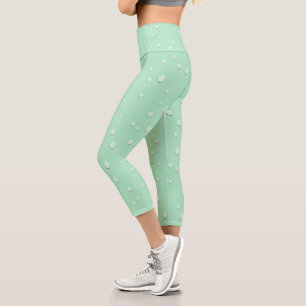 Elégant Raindrop Design Capri Leggings pour le con