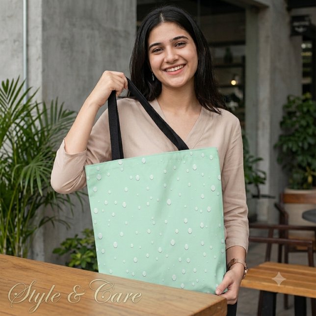Elegant Raindrop Pattern Stylish Tote Bag Design (Elegant Raindrop Pattern Stylish Tote Bag Design)