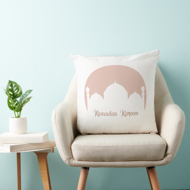 Elegant Ramadan Mosque Design Pillow (Chair)