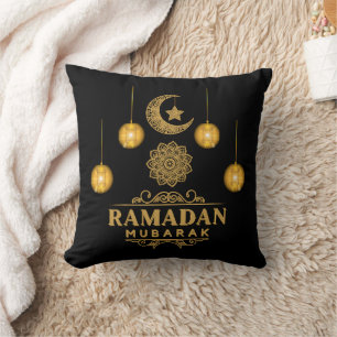 Elegant Ramadan Nights- Eid Mubarak 2026 Holiday Throw Pillow