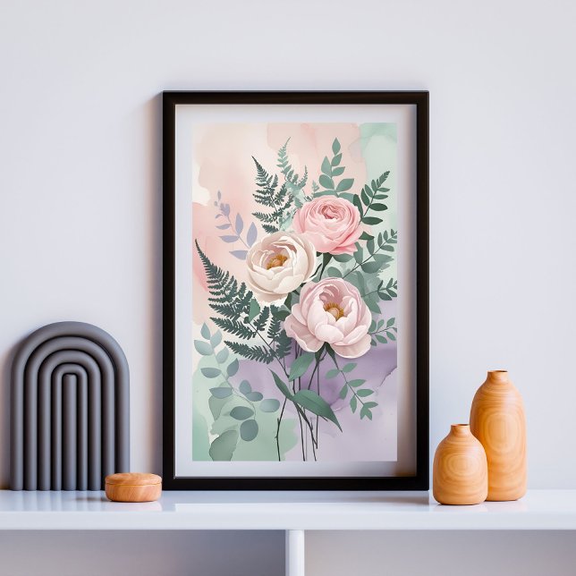 Elegant Ranunculus Bouquet | Soft Botanical Wall  Poster (Creator Uploaded)