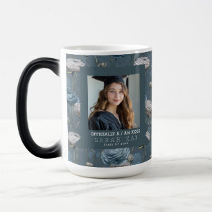Elegant Ranunculus Floral Husband  Graduation Gift Magic Mug