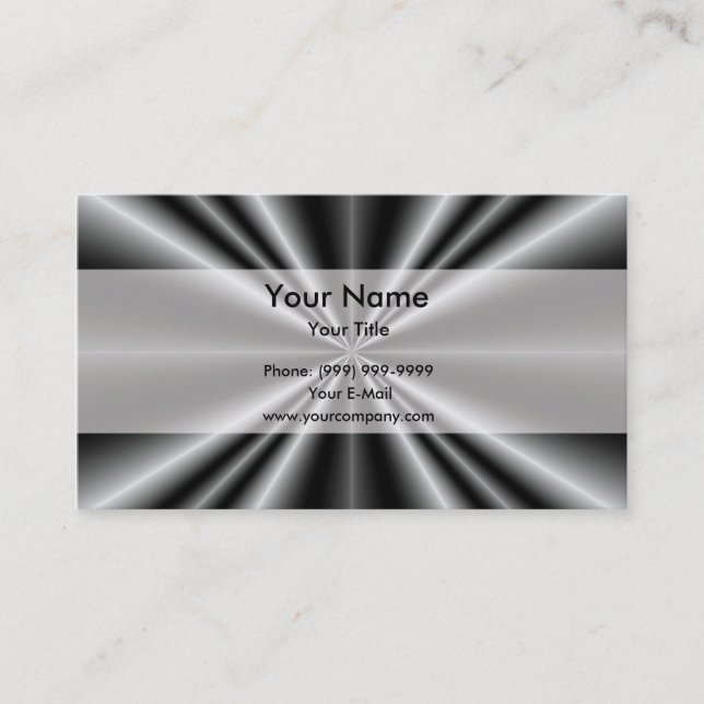 Elegant Rays Business Card (Front)