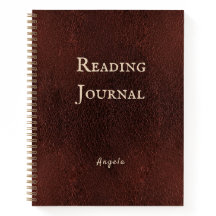 Elegant Reading Journal Personalized Notebook