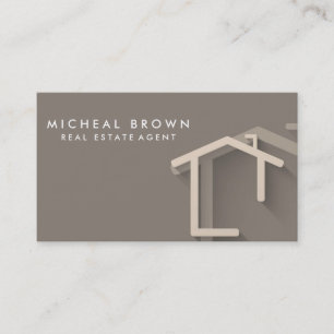 Elegant Real Estate Agent Business Card