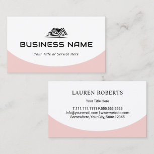 Elegant Real Estate Agent House Business Card