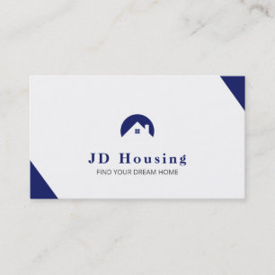 Elegant Real estate Any Colour  Business Card