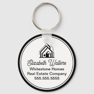 Elegant Real Estate Company Customized Realtor Keychain