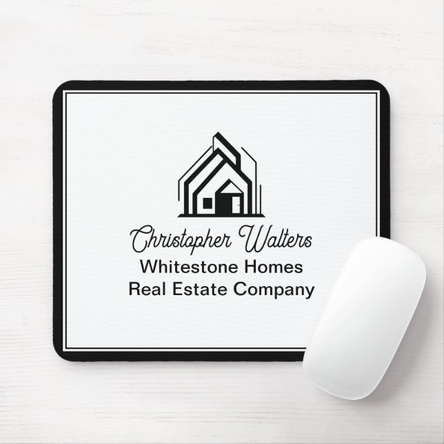 Elegant Real Estate Company Customized Realtor Mouse Pad (With Mouse)