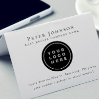 Elegant Real Estate Round Logo Name Address Rubbe
