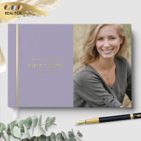 Elegant Real Foil, In Loving Memory Purple Funeral