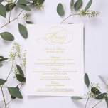 Elegant Real Foil Pressed Wedding Menu Cards<br><div class="desc">Celebrate in style with these elegant real foil pressed menu cards. The wording is easy to personalize and your dinner guests will be thrilled when they receive these super stylish menus.</div>