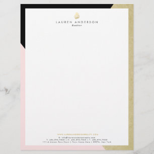 Elegant Realtor Broker Letterhead Stationary