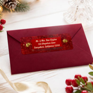 Elegant Red and Gold Christmas Bells