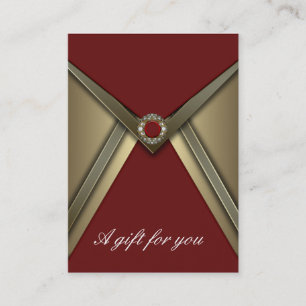 Elegant Red and Gold Corporate Gift Certificate