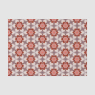 Elegant Red and Grey Modern Geometric Pattern  Tissue Paper
