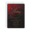 Elegant Red Black and Gold Calligraphy Wedding