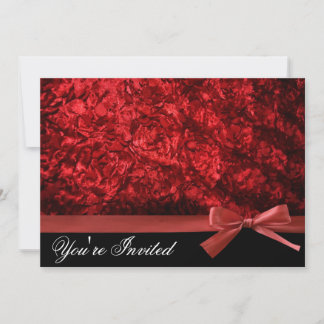 Elegant Red & Black Invitations