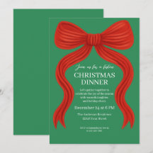 Elegant Red Bow Christmas Party - 