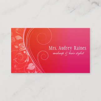 Elegant Red Business Cards