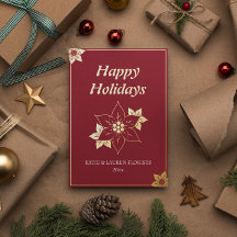 Elegant Red Business Logo Christmas
