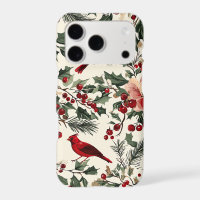 Elegant Red Cardinal Winter Botanical Cream
