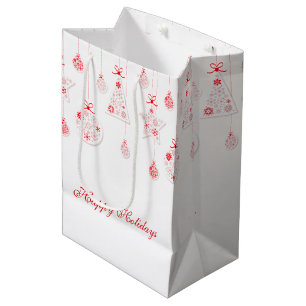 Elegant Red Christmas Decoration Gift Bag