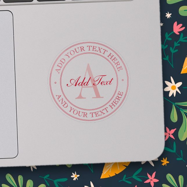 Elegant Red Editable Text Transparent Sticker (Creator Uploaded)