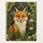 Elegant Red Fox And Green Foliage Planner<br><div class="desc">Stay organized in style with this Elegant Red Fox and Green Foliage Planner, featuring a beautifully illustrated red fox surrounded by lush green foliage. The rich natural tones and refined botanical details create a calm, nature-inspired design that brings both elegance and inspiration to your daily routine. Perfect for scheduling, goal...</div>