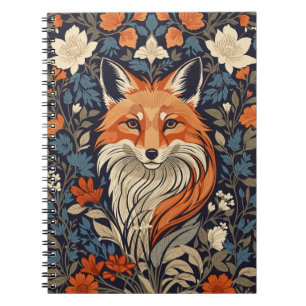 Elegant Red Fox Face Woodland Wildlife Notebook
