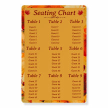 Elegant Red Gold Autumn Leaves Fall Wedding