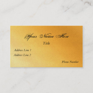 Elegant Red Gold Business Card