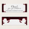 Elegant Red Gothic Frame Wedding Drink Ticket