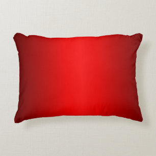 Elegant Red Gradient Accent Pillow