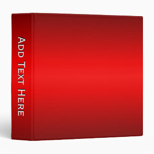 Elegant Red Gradient Binder
