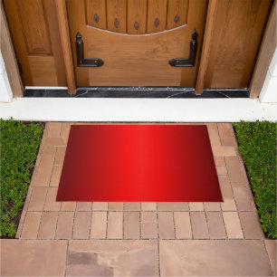 Elegant Red Gradient   Doormat