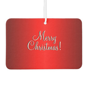 Elegant Red Gradient w Text of Choice Air Freshener