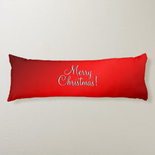 Elegant Red Gradient w Text of Choice Plain Side Body Pillow