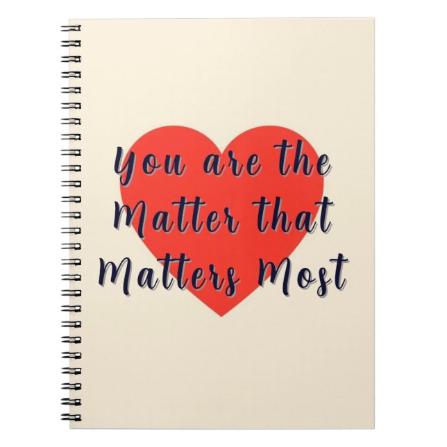 Elegant Red Heart Personal Notebook (Front)