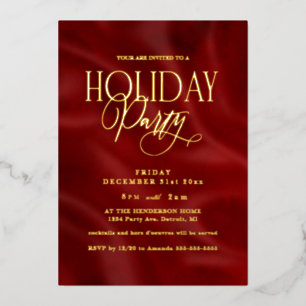 Elegant Red Holiday Party