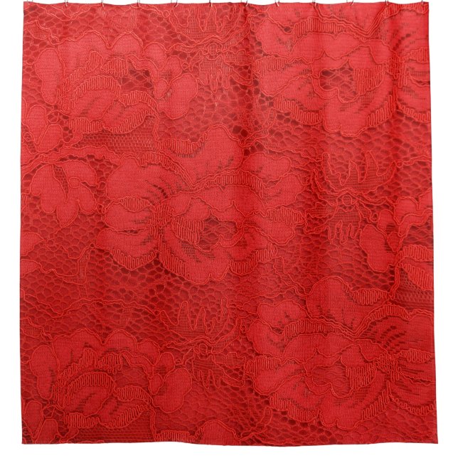 Elegant red lace, seamless texture (Front)