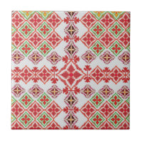 Elegant Red Mandala Geometric Bedroom & Home Texti