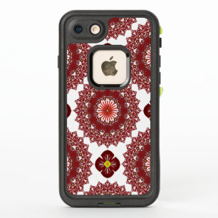 Elegant Red Mandala Geometric Pattern iPhone 8 / 7