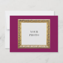 Elegant Red Personal Photo Frame and Text