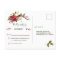 Elegant Red Poinsettia Christmas Wedding RSVP